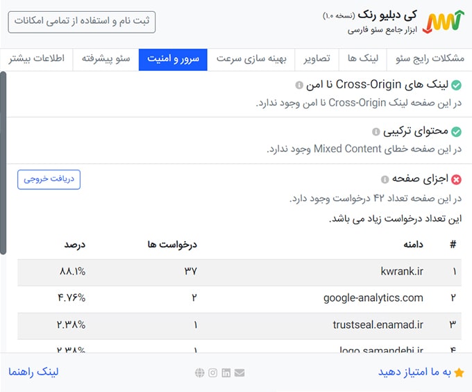 بررسی امنیت وب سایت و سرور